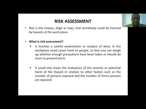 OCCUPATIONAL HEALTH AND SAFETY MANAGEMENT_Health and Safety  Risk Assessment_ Lecture 2-
