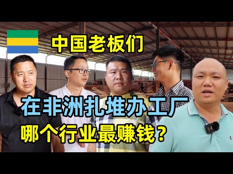 中国老板们在非洲加蓬扎堆办工厂，看看哪个行业最赚钱？