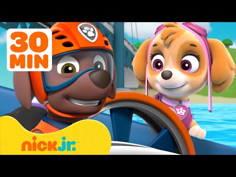 PAW Patrol's Daring Water Rescues! #2 w/ Zuma & Skye 🏄‍♂️ 30 Minutes | Nick Jr.