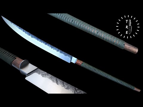 Making A Sword From An Old Leaf Spring | The Samurai Challenge | YouTube Knife Makers Challenge