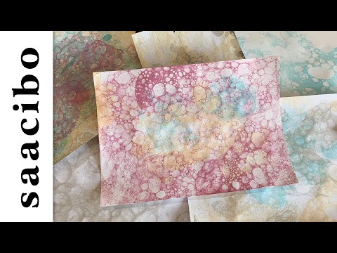 No More Bubble Trouble - Experimenting on Different Types of Paper with Inks and Dishwashing Liquid