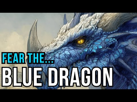 D&D Lore: Blue Dragon - Chromatic Master of the Desert Storms in Dungeons and Dragons