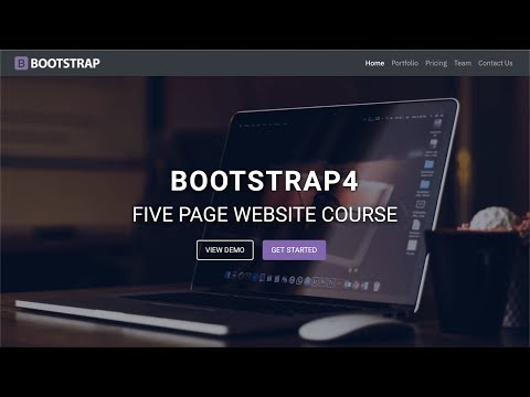Create A 5 Page Website With PHP Includes, HTML5, CSS3 & Bootstrap 4