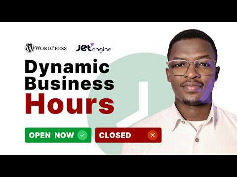 Show Business Open/Closed times in WordPress. EASY and SMART. | JetEngine | Crocoblock Tutorial