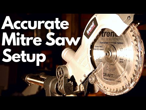 Mitre Saw Set Up - how to adjust a mitre saw with the Trend MS184S2