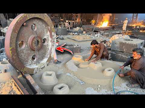 Manufacturing Process of Huge Industrial Parts in 3rd World with 100yrs old technology