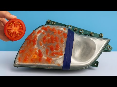 Car Owners LOVE This Trick! Restore Old HEADLIGHTS in 1 Minute with a TOMATO! 😱