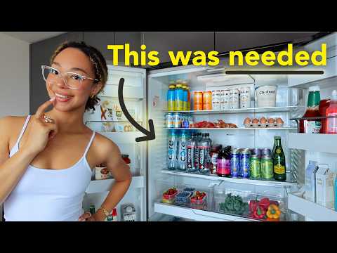 Getting My Life Together in a NEW APARTMENT! ✨ fridge organization, cleaning, productive routine