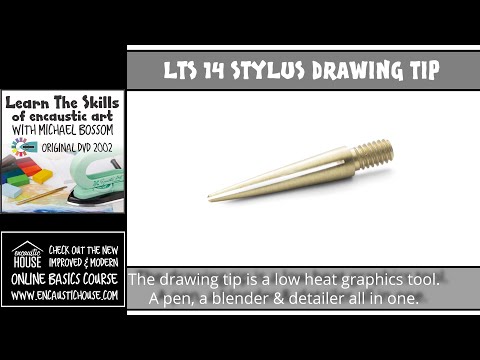 LEARN THE SKILLS OF ENCAUSTIC ART 14 : STYLUS DRAWING TIP FOR DETAIL with Michael Bossom