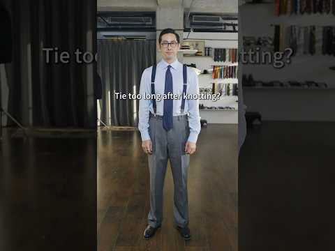 Tie Too Long? Try this knot instead...  #menswear #mensfashion #tie #howtotieatie