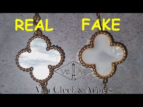 Real vs fake Van Cleef bracelet. How to spot fake VCA Van Cleef and Arpels Alhambra bracelet