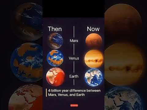 Earth vs Mars vs Venus Timelines 🤯 #space #facts #bigbang #EarthMarsVenus #4BillionYears #astronomy