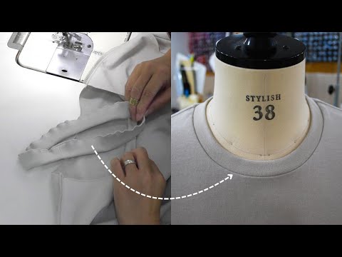 How to sew a Neckband on a T-shirt