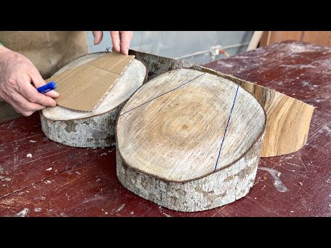 Bold Design, Where Wood Meets Soul // A Geometric Masterpiece On A Tabletop Created From Solid Wood