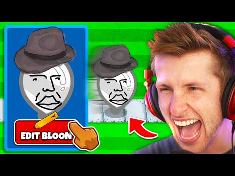 We created our own CUSTOM BLOONS and BATTLED! (Custom Bloons Mod BTD 6)