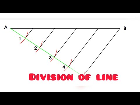 DIVISION OF LINE in | Technical drawing |Engineering drawing | Basic Technology