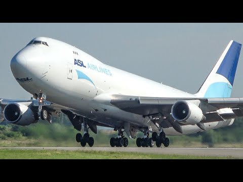 60 MINUTES PURE AVIATION - BOEING 747 LANDING + DEPARTURE at Liege  + Other Traffic (4K)