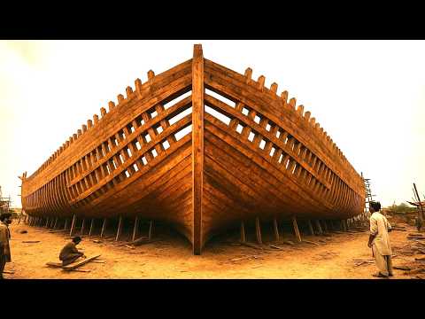Amazing Process of Pakistani Craftsmen Building Giant Wooden Ships - @Mechanical Manufacturing