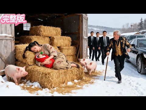 被罵生了個賠錢貨，村丫頭大雪天被趕出門睡在豬棚！不料下鄉的首富一眼就認出是她失散20年的親生女兒！當場派10000個保姆接回家！寵上天！#热门短剧 #精彩影视 #drama #霸总