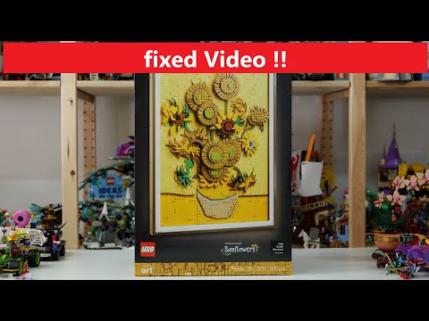 LEGO Art 31215 Vincent van Gogh – Sunflowers - fixed Video - LEGO Speed Build Review