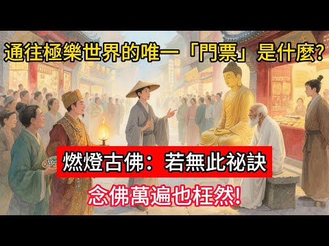 通往極樂世界的唯一「門票」是什麼？燃燈古佛：若無此祕訣，念佛萬遍也枉然！#佛學 #正能量 #菩提解脫道 #佛教文化 #佛教故事 #人生感悟