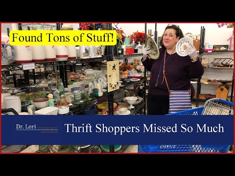 Found Tons of Stuff! Depression & Milk Glass, Corningware, Lenox, more - Thrift with Me Dr. Lori