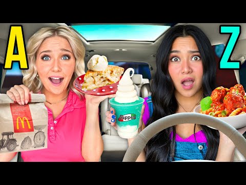 DRIVE THRU FAST FOOD in ALPHABETiCAL ORDER!! 🍔🍟