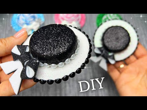 💥Amazing idea from glitter foamiran 💥DIY 💥How to make a hat