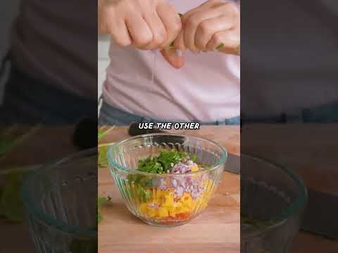 Making a yummy Salmon with mango salsa! | HONEYSUCKLE