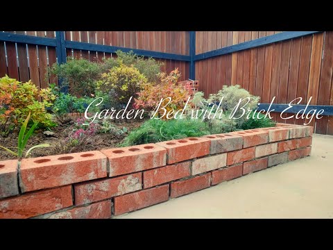 Garden bed DIY with bricks / Removing concrete and transforming it into a garden