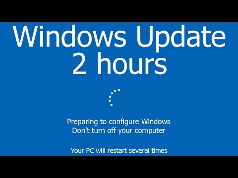 Windows Update Screen 2 hours REAL COUNT in 4K UHD !