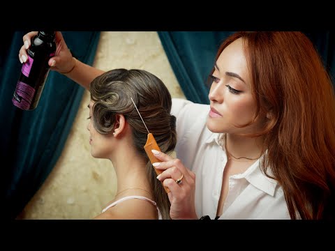 ASMR Vintage Waves Hair Styling ASMR: Soft Brushing, Spray, Detail Fixing |Soft Spoken Unintentional