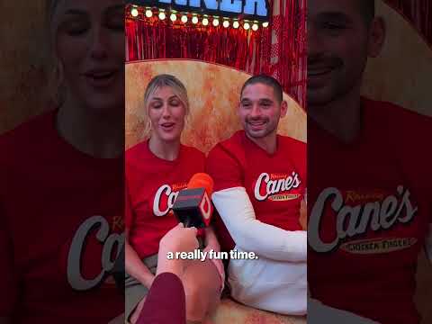 DWTS Pros Emma Slater & Alan Bersten Shocked To See Alix Earle In Super Bowl Halftime Show #shorts
