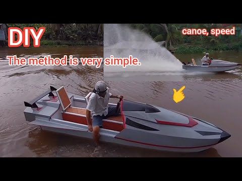 I made a beautiful canoe for fishing (full video)