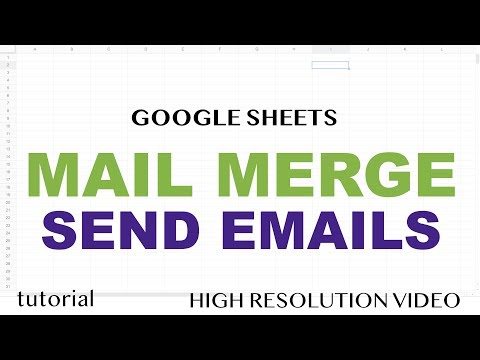 Google Sheets Mail Merge - Email - No Addons - Tutorial