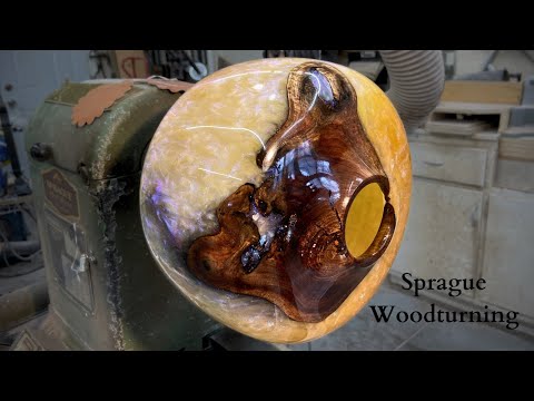 Woodturning - My Largest Pour To Date! (They Call Me Mellow Yellow)