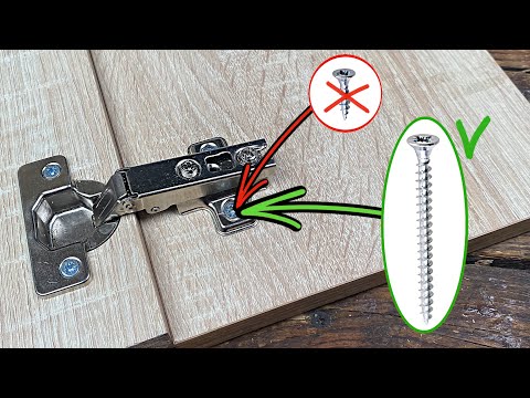 Furniture maker secrets. Replace those screws immediately!
