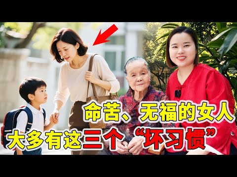 命苦、无福的女人，大多有这三个“坏习惯”，希望你一个都不占！
