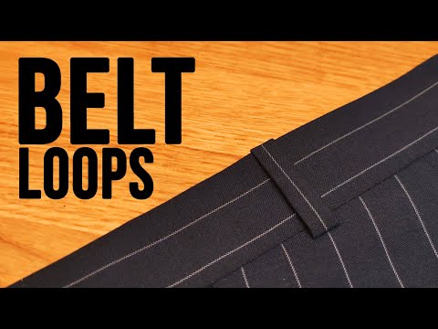 The Ultimate Striped Belt Loop Tutorial. Hand-finished & Machine-Stitched