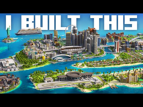 EXPANDING my HUGE MINECRAFT CITY for 24 HOURS