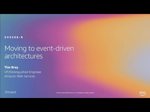 AWS re:Invent 2019: [REPEAT 1] Moving to event-driven architectures (SVS308-R1)