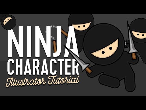 Vector Ninja Characters Beginner Illustrator Tutorial