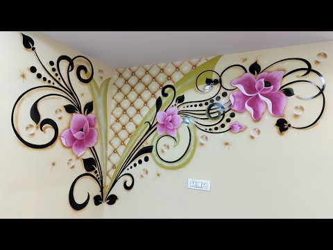 3d wall painting #3d wall design #3d wall decor # wall texture #3d wall pepar #3d wall new design