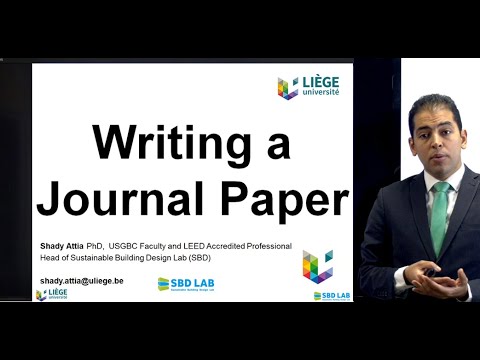 Writing a journal paper [SUB: EN]