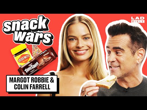 Margot Robbie & Colin Farrell Rate Australian & Irish Food | Snack Wars