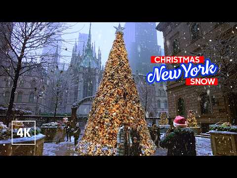 NEW YORK Snowy Morning Walk ❄️ First SNOW 2025 ☃️
