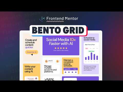 Responsive Bento Grid | CSS Tutorial | Frontend Mentor Challenge