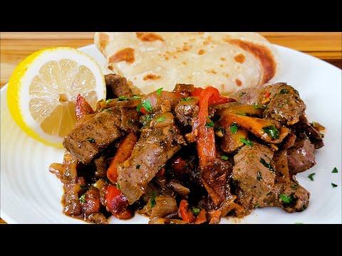 BEEF LIVER, Pan Seared with ONIONS and  PEPPERS | Liver and Onions 2022 | Kenyan Maini Recipe