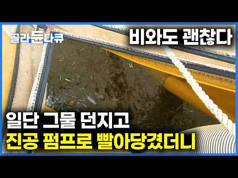 비 와도 그물 던지고 보자! 진공 펌프 하나 들고 어업 나간 배의 결말ㅣ멸치 육수 제조 과정ㅣ극한직업ㅣ#골라듄다큐