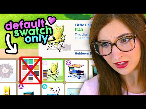 i built a house using *ONLY DEFAULT SWATCHES* in sims 4